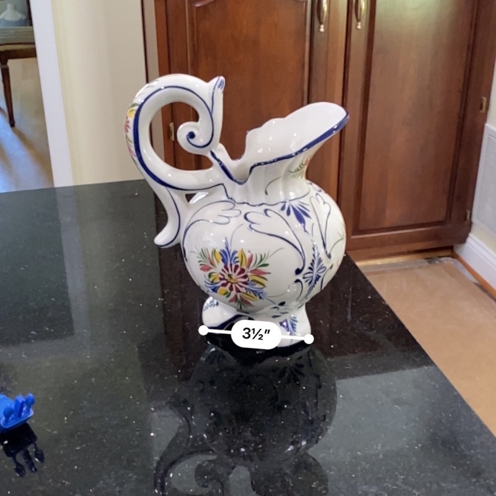 Hand painted Pitcher made in Portugal